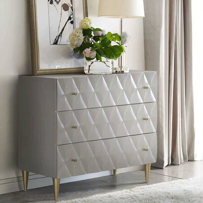 Anson - Console Cabinet - Silver / Champagne by Unique Piece Furniture