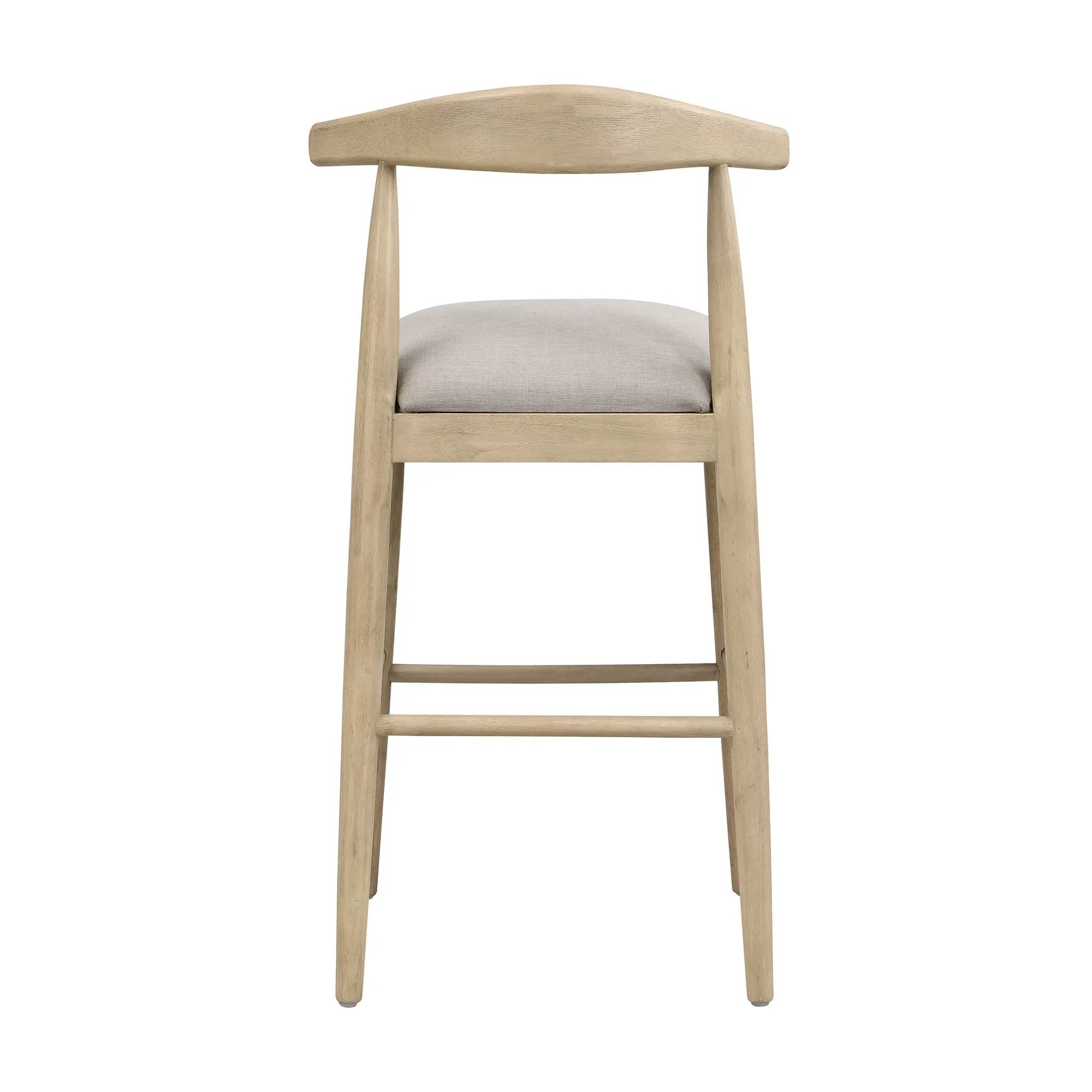 Bar Stool in Pebble Fabric (Set of 2) by HouseOfZazla