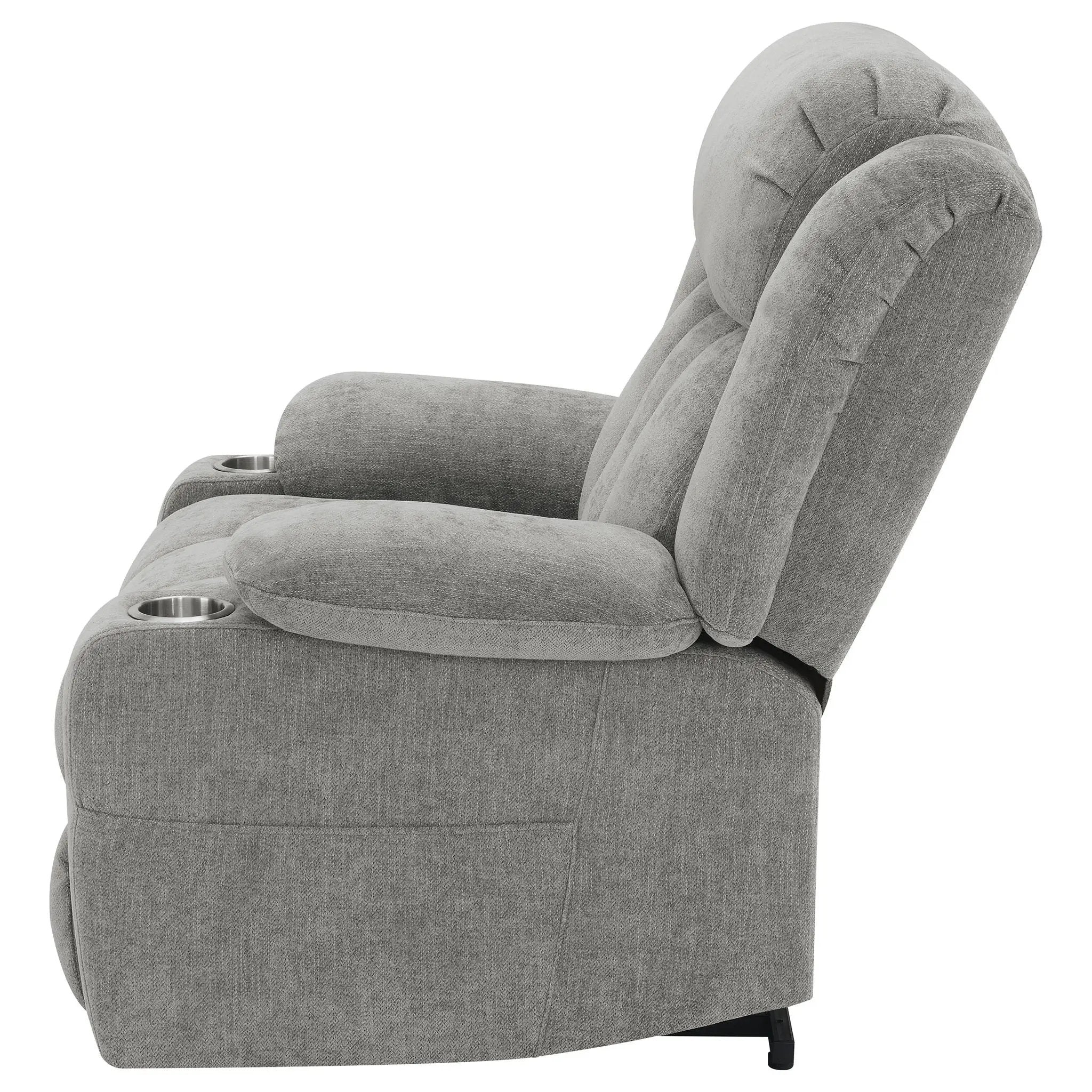 Beca - Upholstered Power Lift Recliner With Cupholders And USB Charging by Unique Piece Furniture