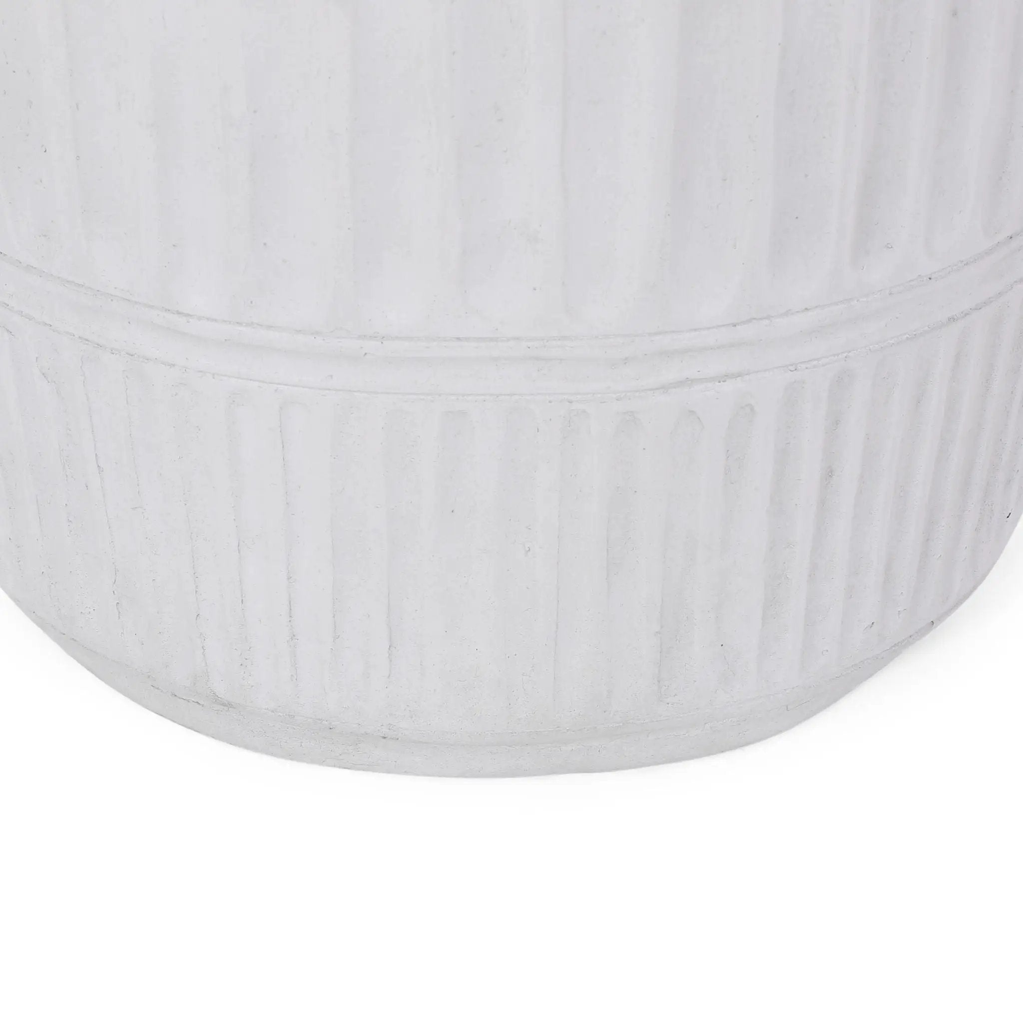 Outdoor Patio End Table - Antique White by HouseOfZazla