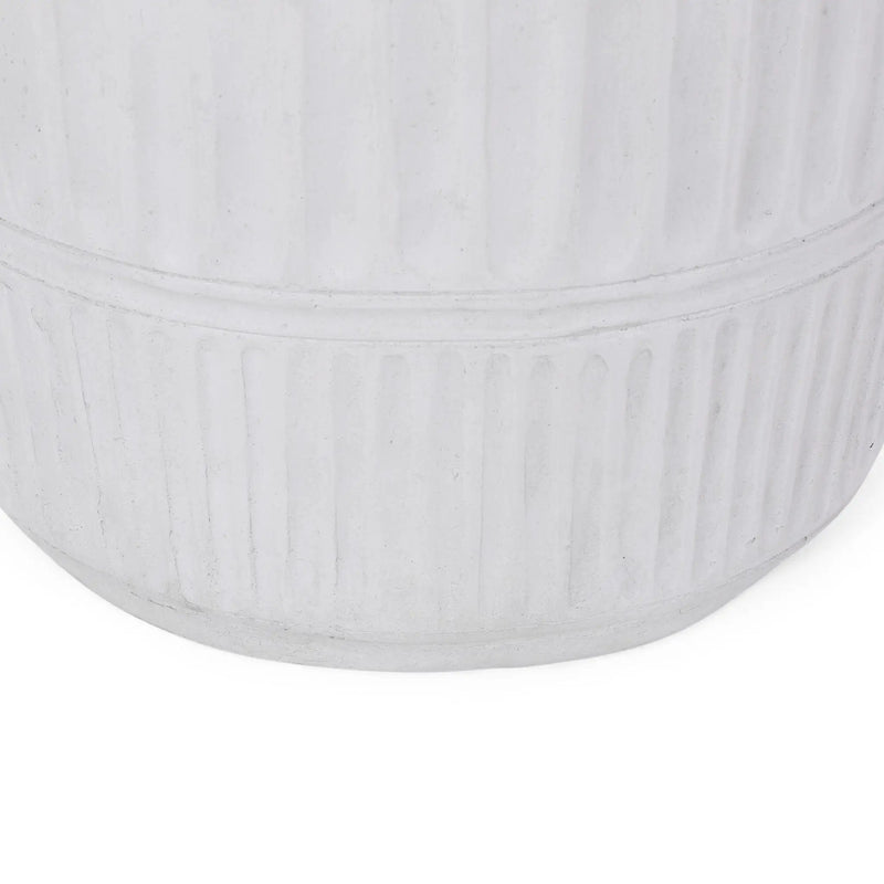 Outdoor Patio End Table - Antique White by HouseOfZazla