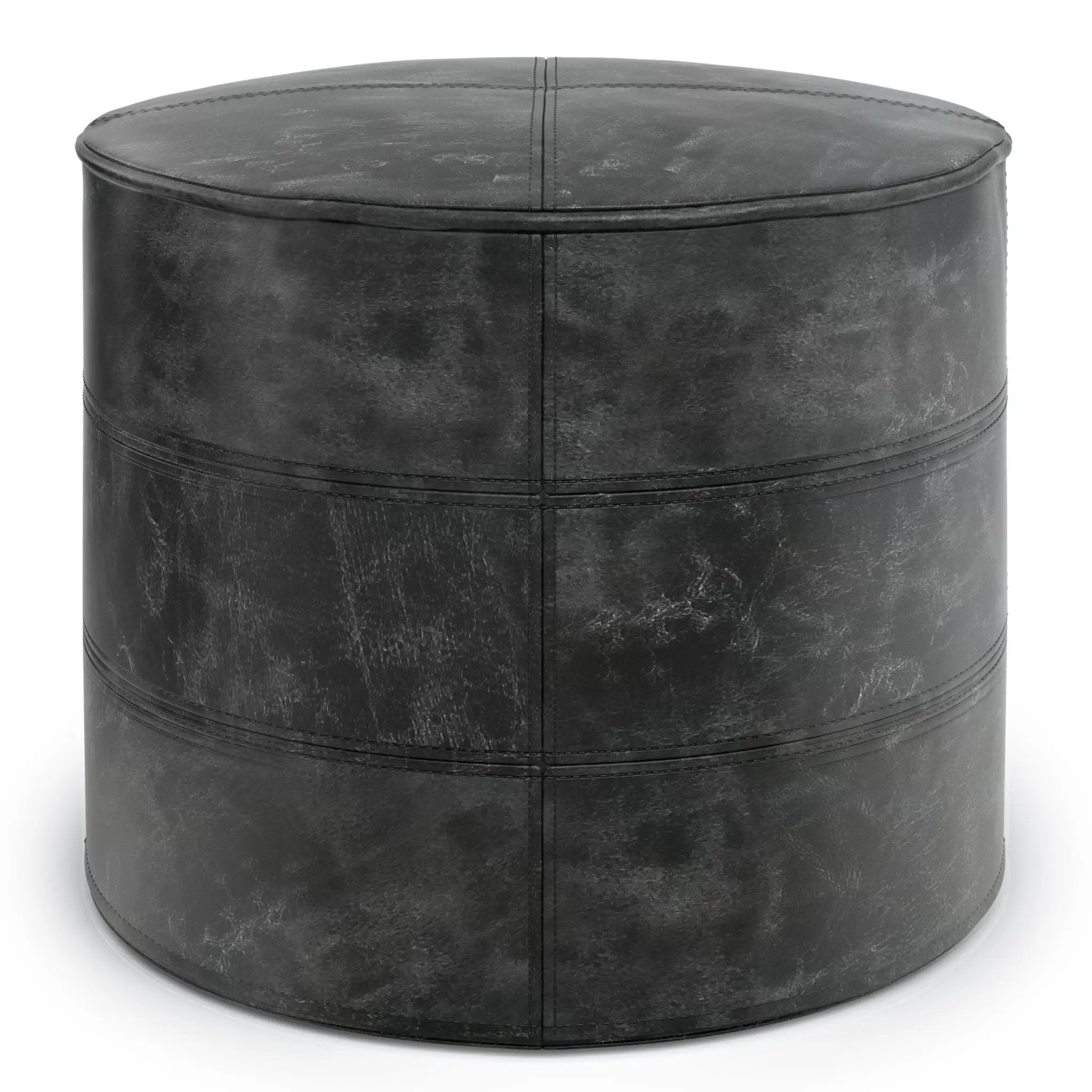 Connor - Handcrafted Round Pouf by Unique Piece Furniture
