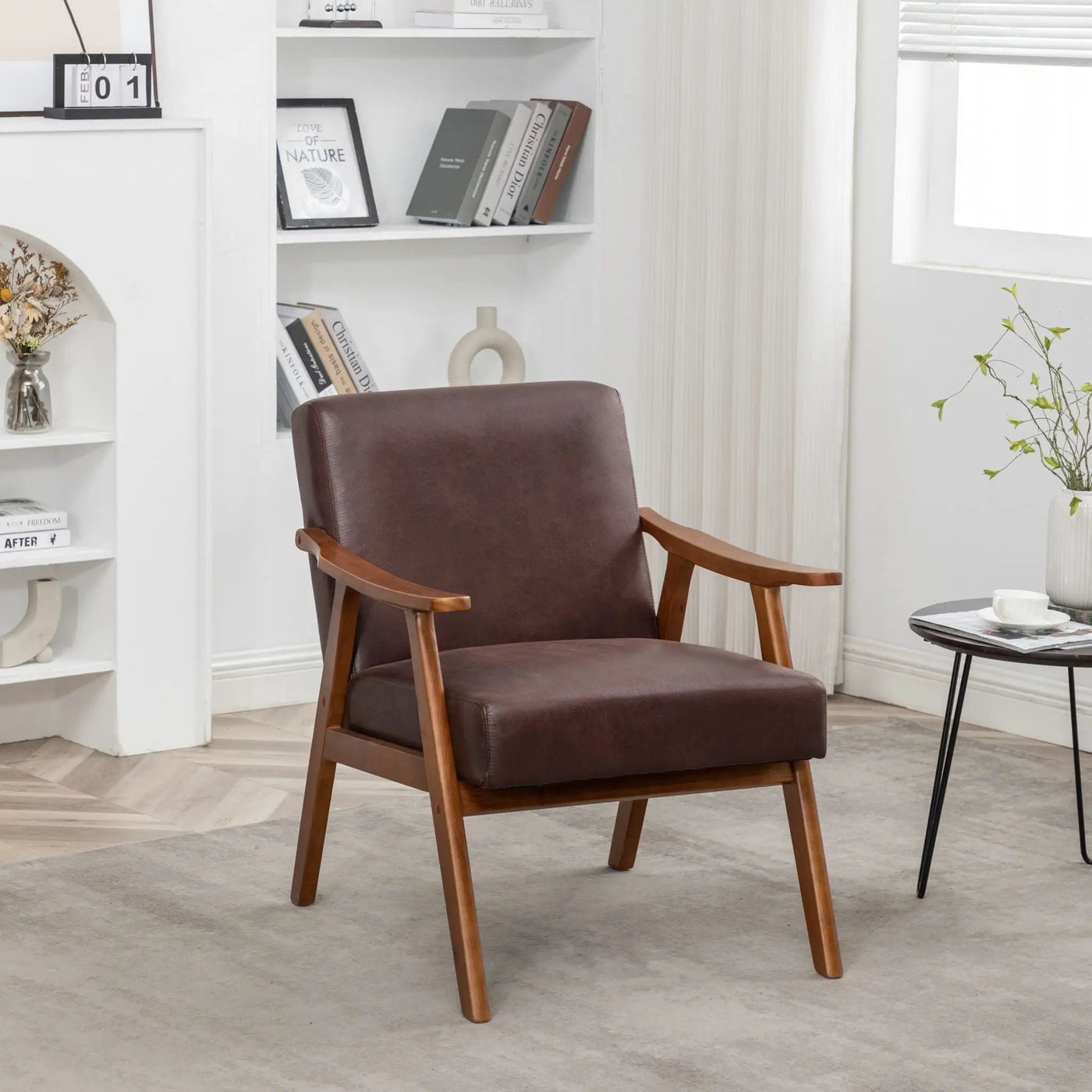 Accent Chair, Classic Mid Century Modern For Extra Seating by Unique Piece Furniture