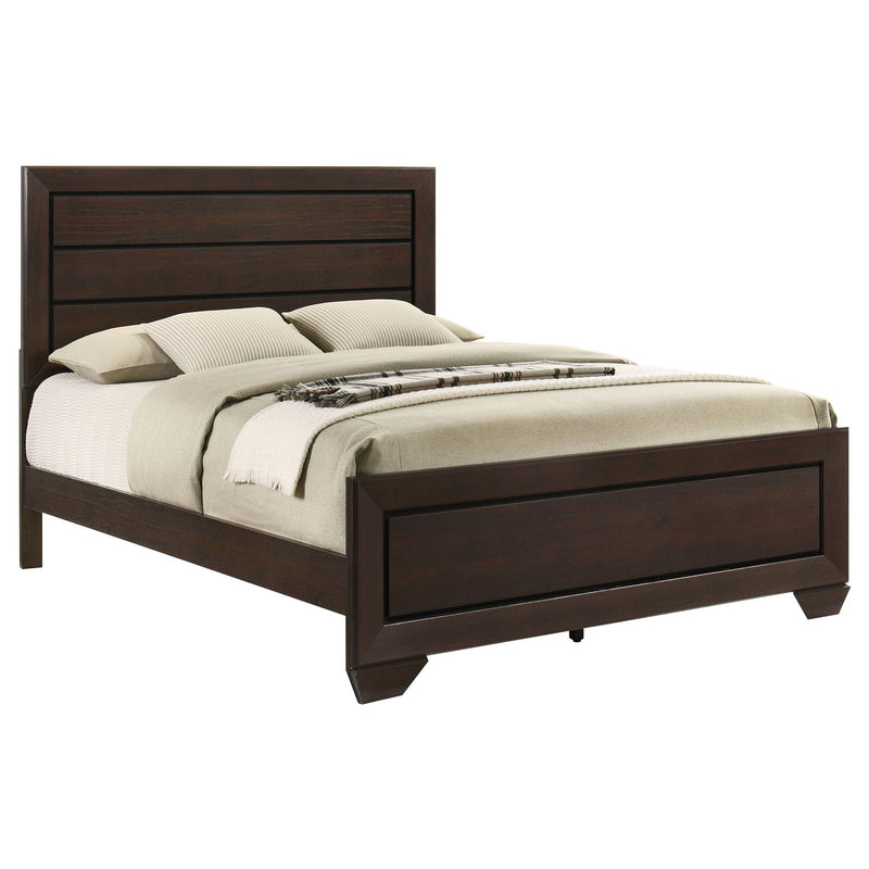 Harrison - Queen Panel Bed - Dark Brown by HouseOfZazla