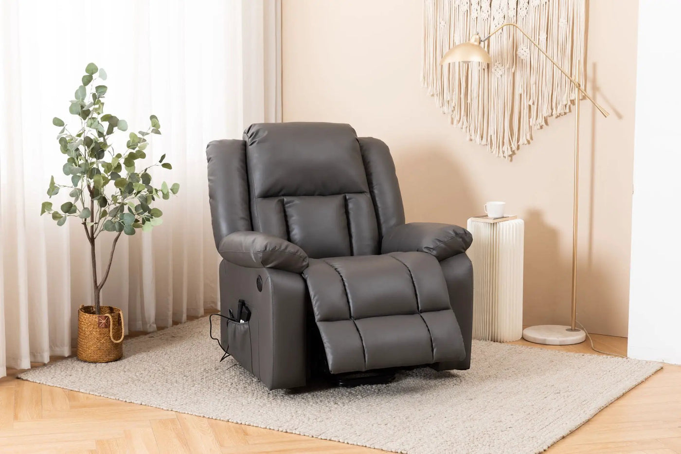 Electric Power Massage Recliner Chair by Unique Piece Furniture