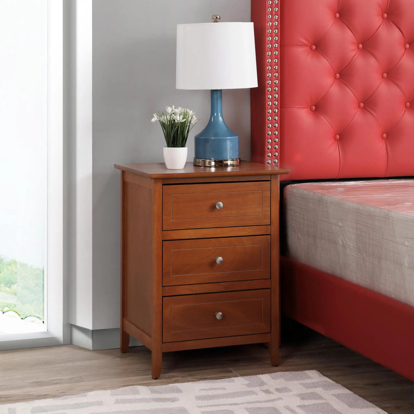 Daniel - 3 Drawer Nightstand by HouseOfZazla
