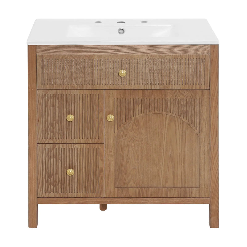 30 Inch Freestanding Farmhouse Bathroom Vanity by HouseOfZazla