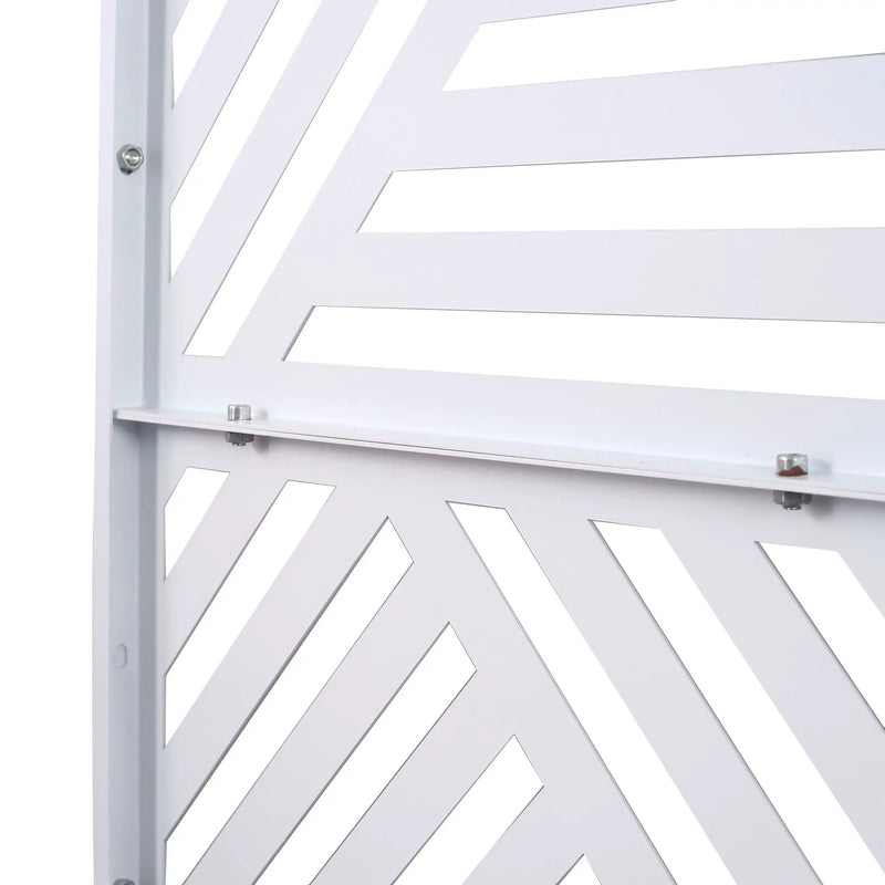 Freestanding Outdoor & Indoor Freestanding Metal Privacy Screen by HouseOfZazla