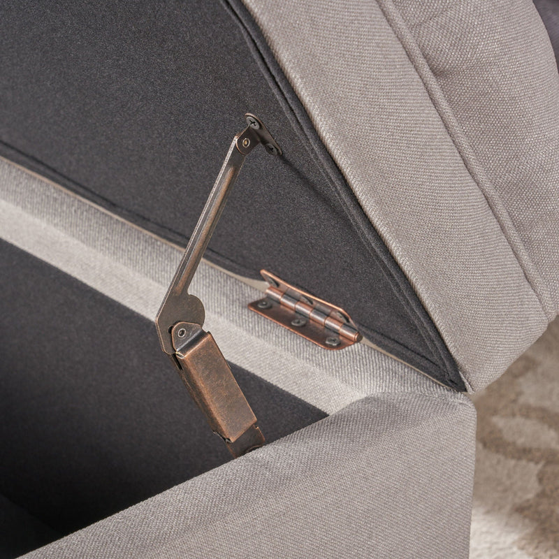 Juliana Storage Ottoman With Birch Legs by HouseOfZazla