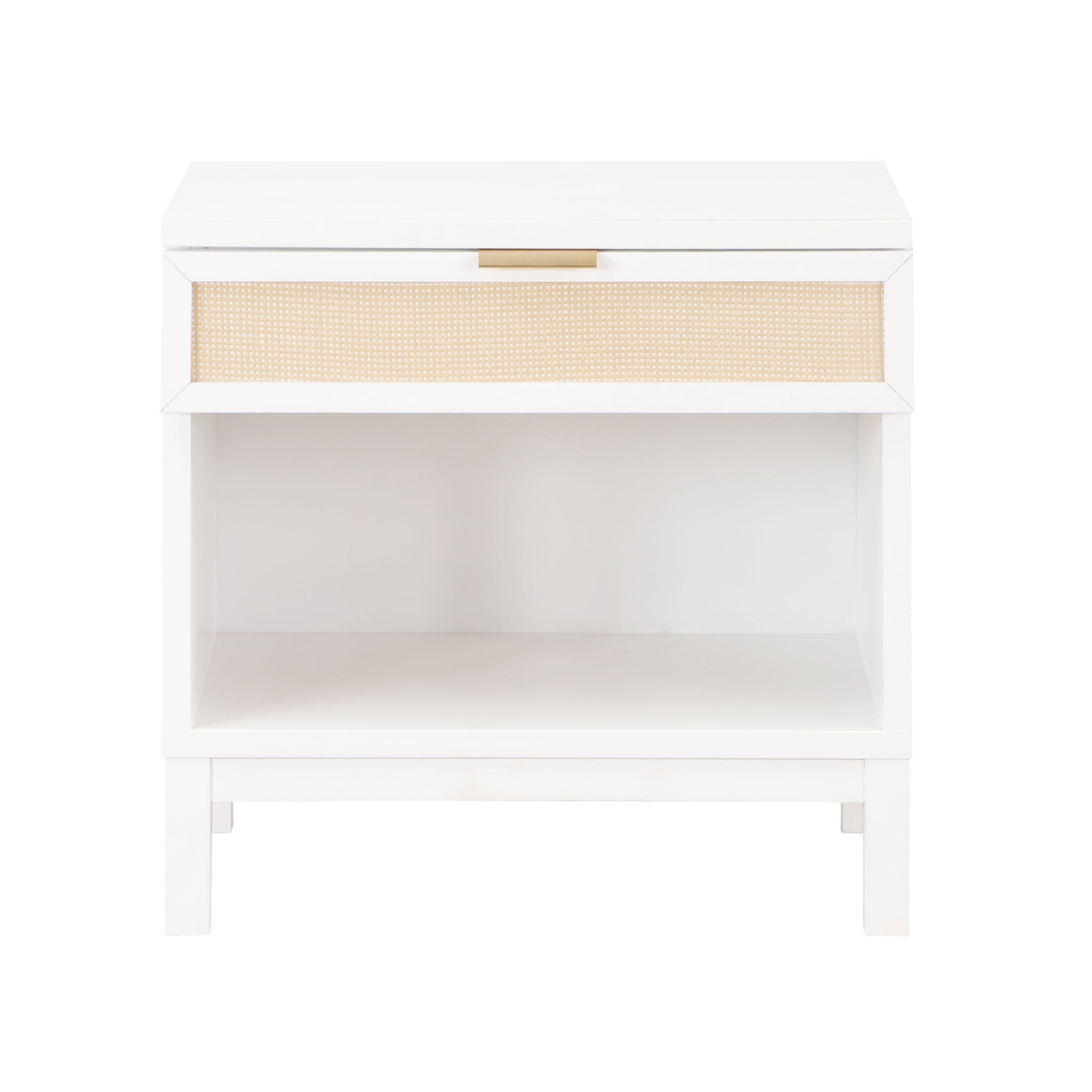 Blake - 1 Drawer Nightstand - White by HouseOfZazla