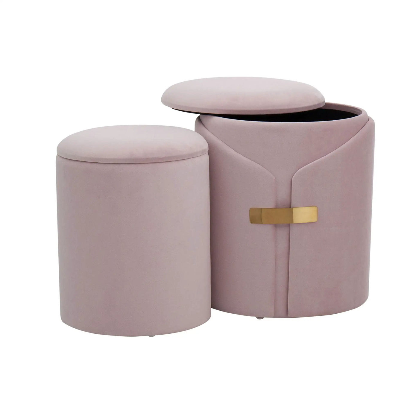 Dahlia - Contemporary / Glam Nesting Ottoman Set by HouseOfZazla