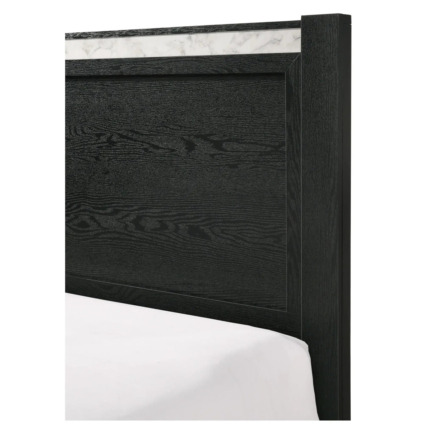 Contemporary Panel Bed With Accents by Unique Piece Furniture