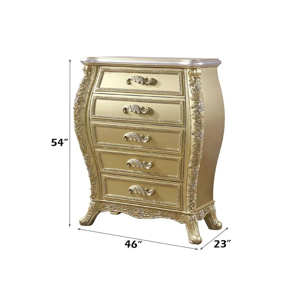 Cabriole - Chest - Gold by Unique Piece Furniture