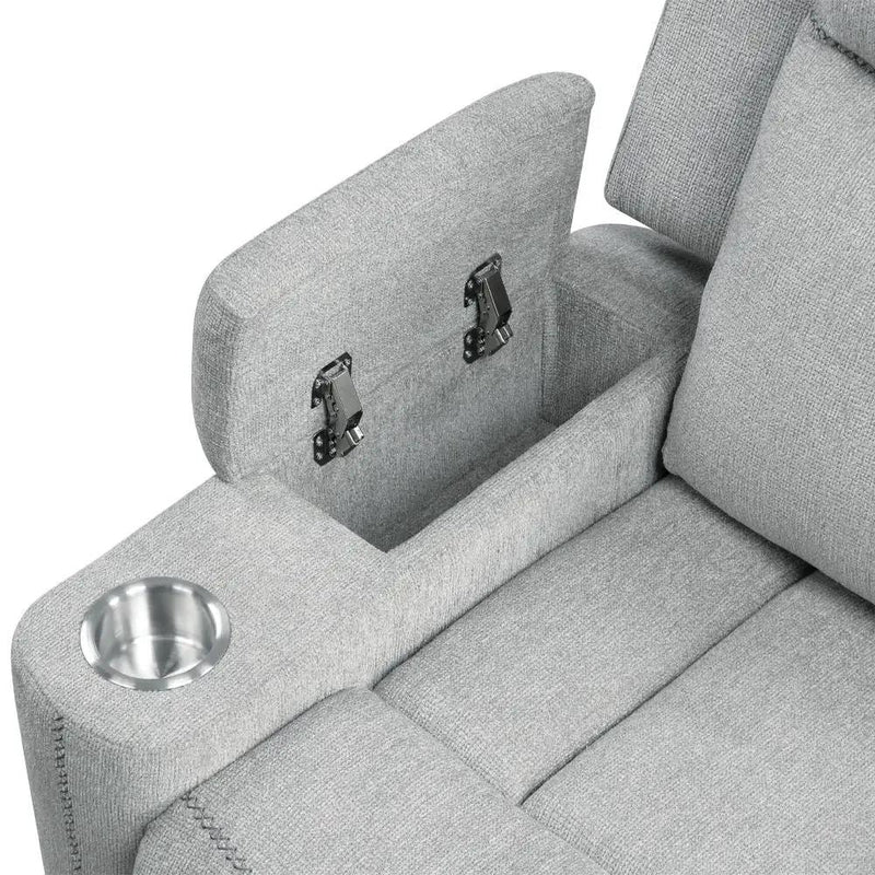 Galya - Motion Sofa - Light Gray Chenille by Unique Piece Furniture