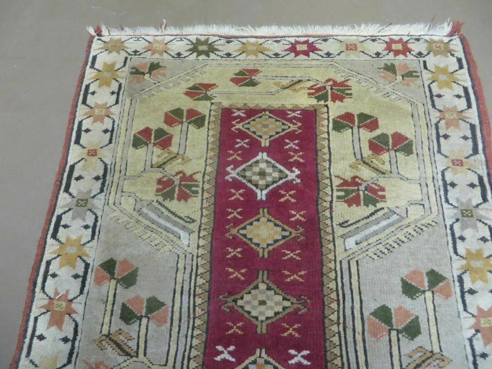 3' X 5' Vintage Handmade Turkish Turkey Oushak MILAS Wool Accent Rug Carpet Nice by Jewel Rugs