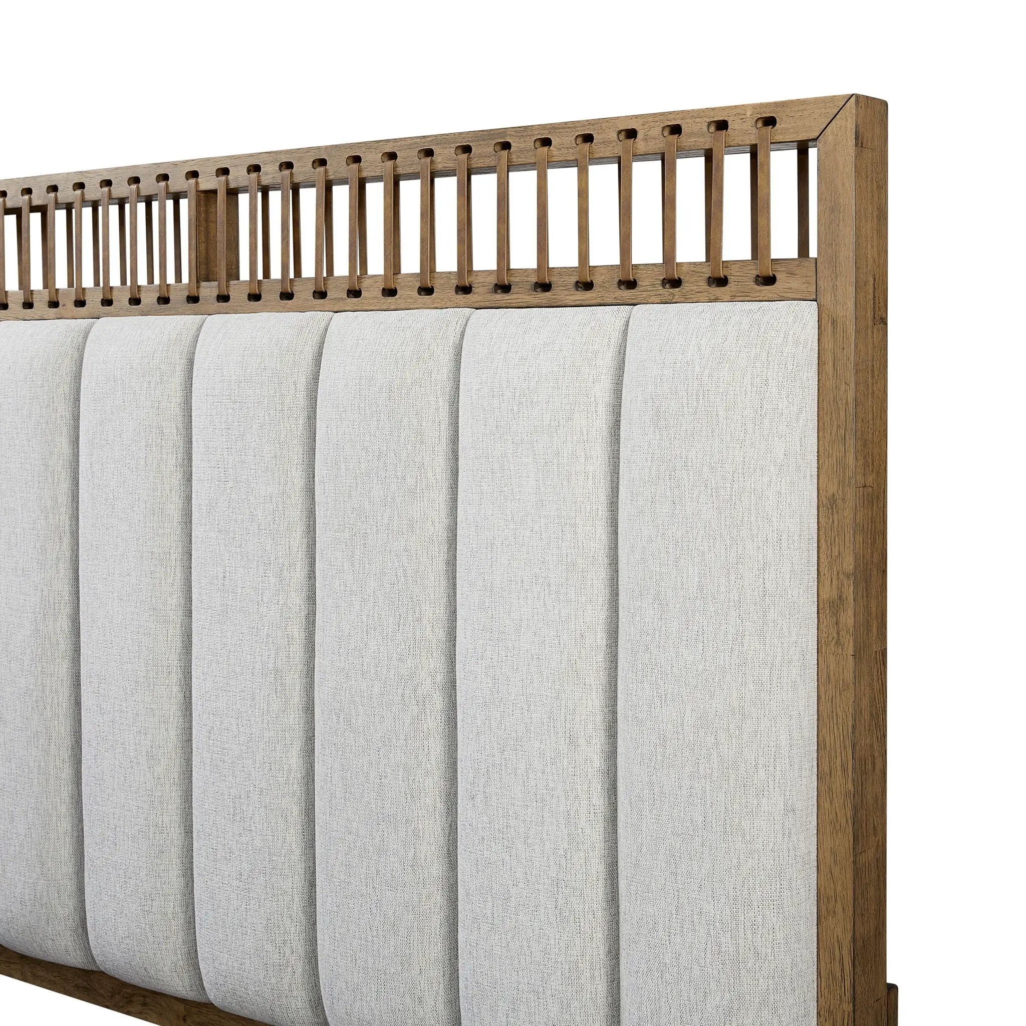 Elegant Design Upholstered And Strap Panel Bed by Unique Piece Furniture