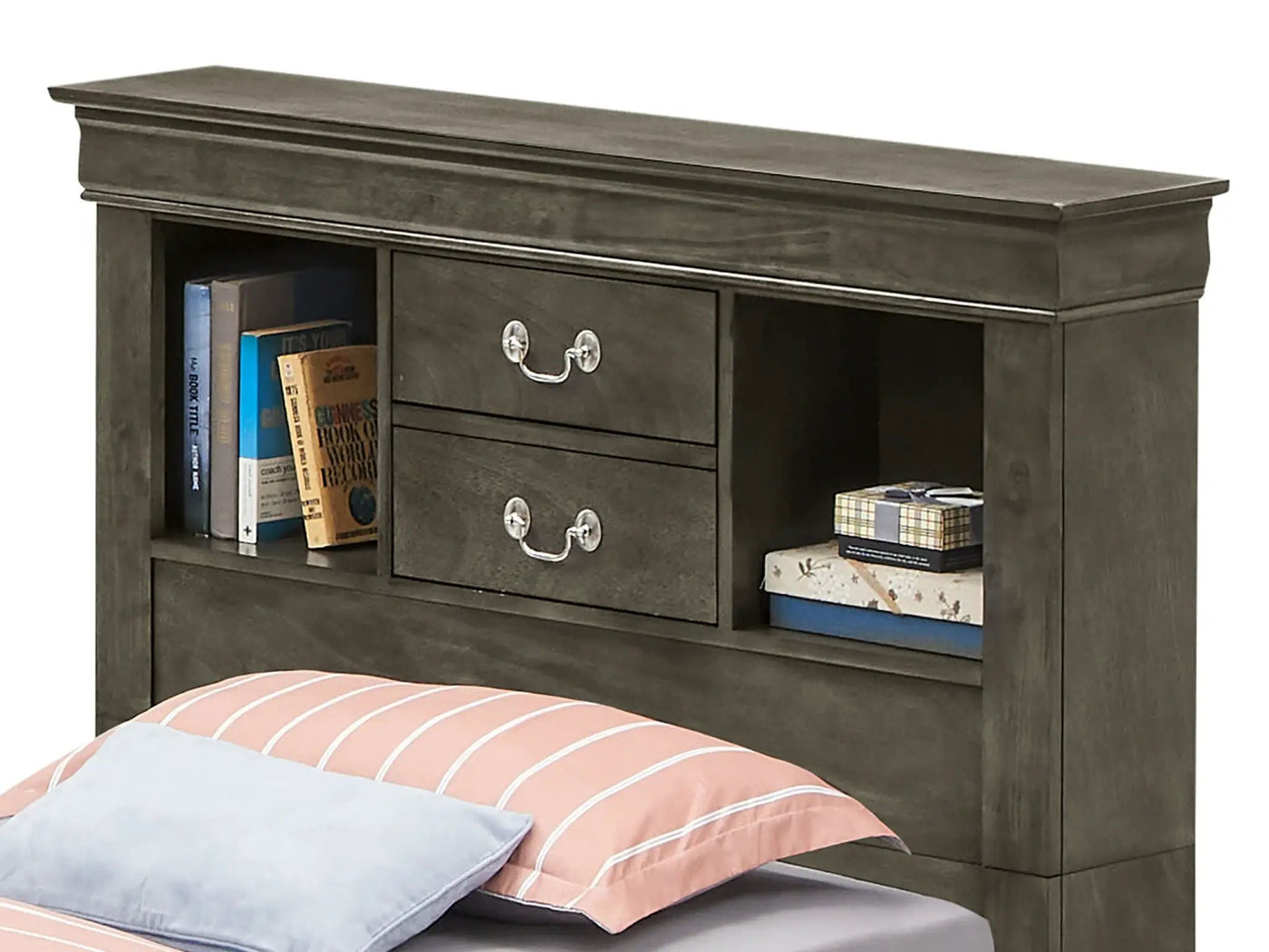Traditional Style Bookcase Storage Bed by HouseOfZazla