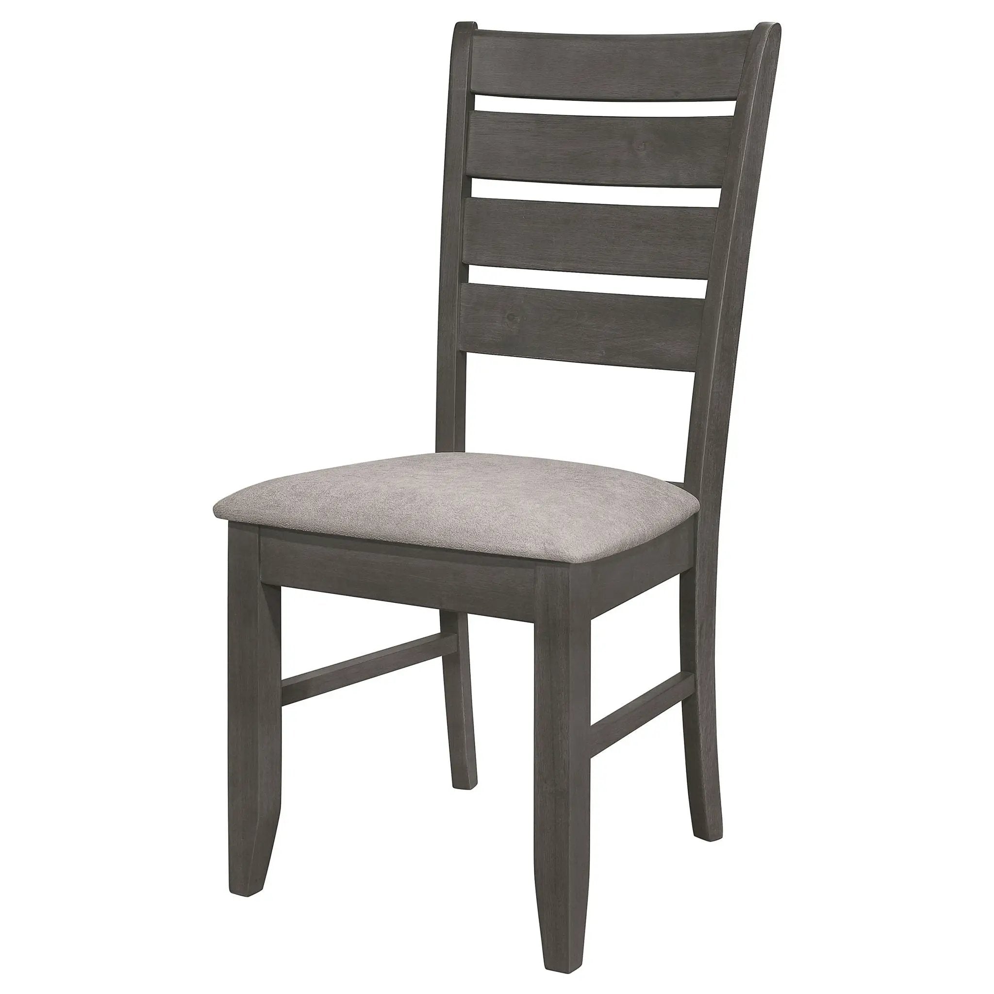Dalila Wood Dining Side Chair Dark Grey (Set of 2) by Unique Piece Furniture