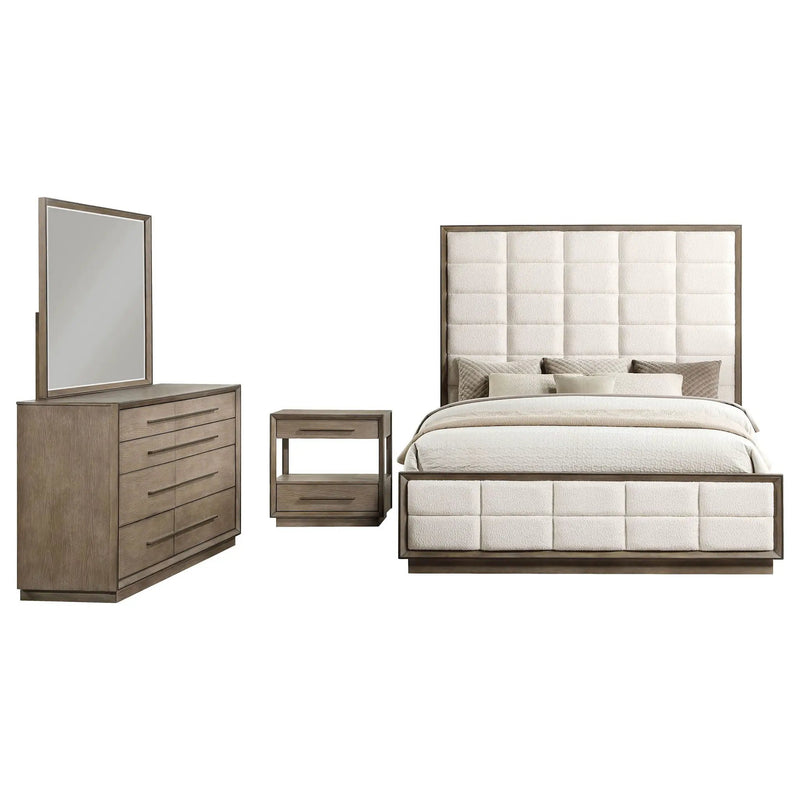 Durango 4-piece Queen Bedroom Set Taupe Oak by Unique Piece Furniture