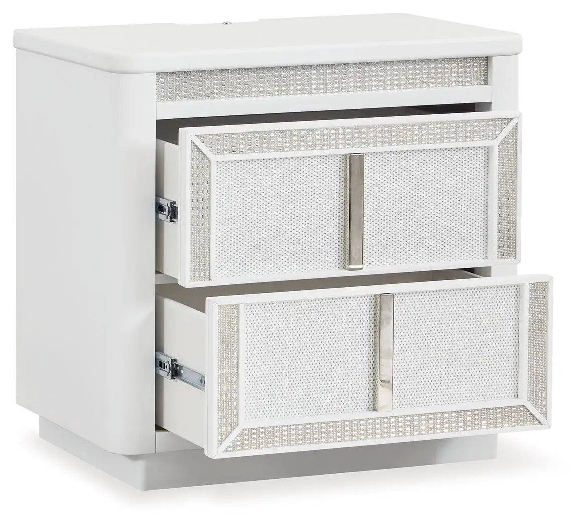 Chalanna - Two Drawer Night Stand - White by Unique Piece Furniture