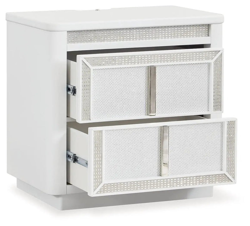 Chalanna - Two Drawer Night Stand - White by Unique Piece Furniture