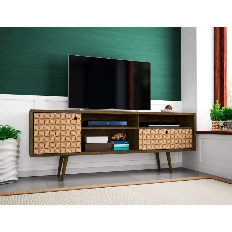 Liberty - TV Stand With 3 Open Shelves by HouseOfZazla