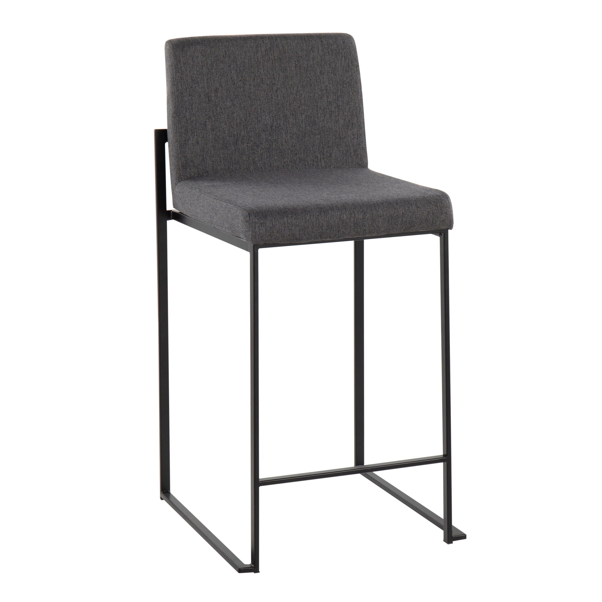 Fuji - Contemporary Modern Elegance, High Back Counter Stool by HouseOfZazla