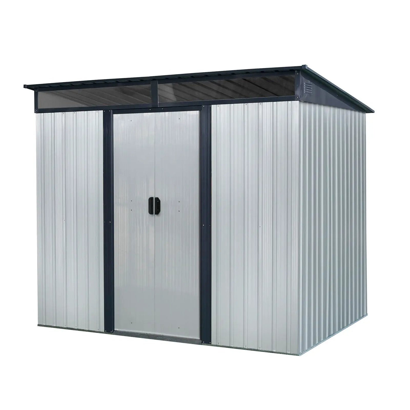 Outdoor Metal Storage Shed And Transparent Plate For Garden, Lawn by HouseOfZazla
