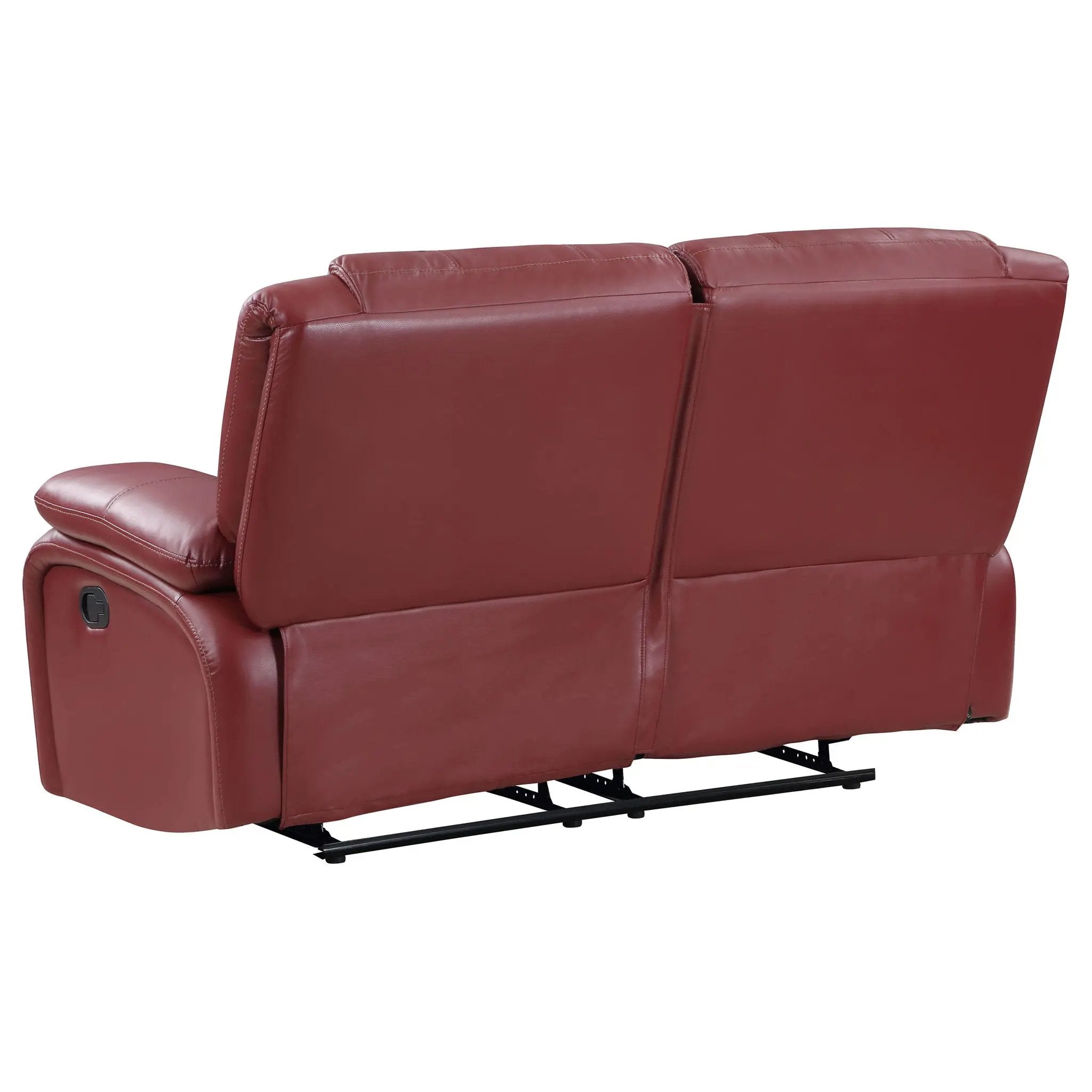 Camila Upholstered Motion Reclining Loveseat Red by Unique Piece Furniture