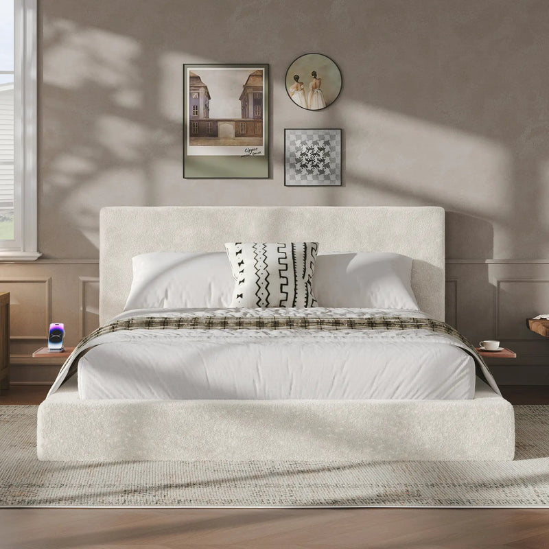 AirFrame Queen Bed Frame with Adjustable Sliding Side Table by HouseOfZazla