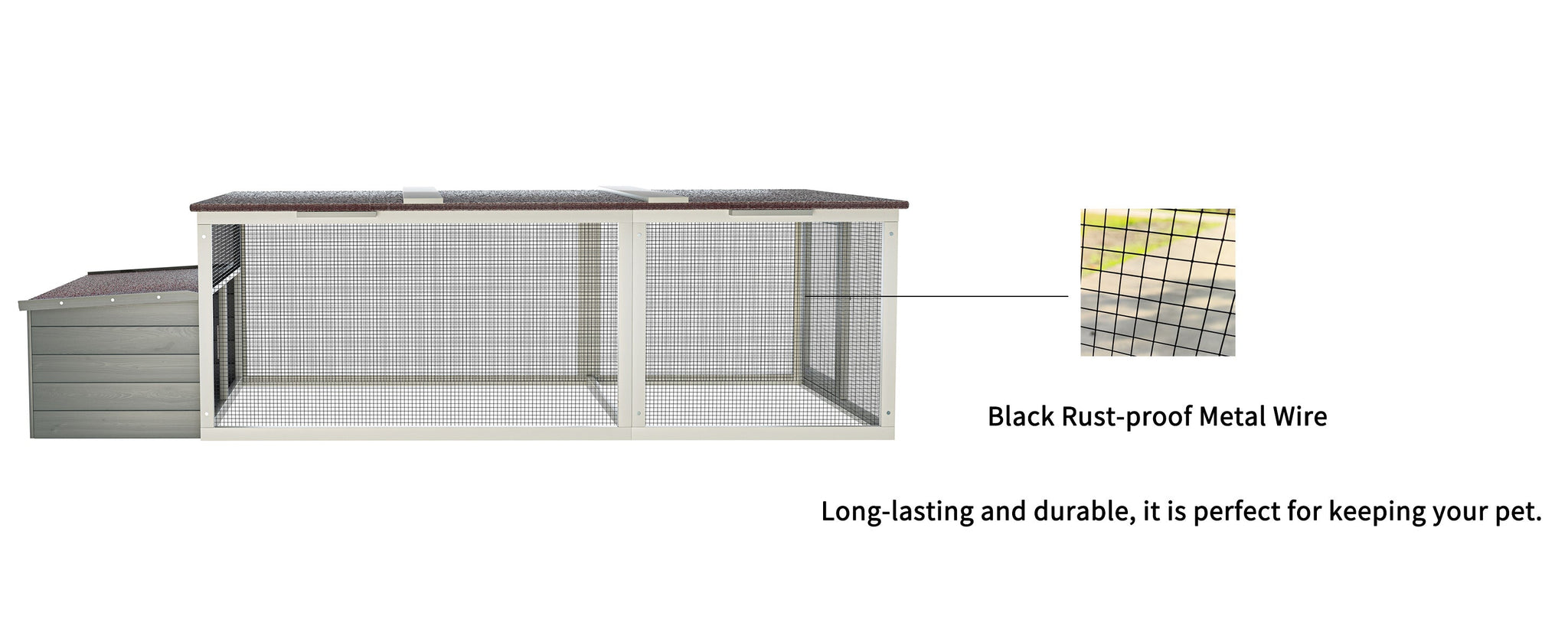 Large Chicken Coop with 20.93 Sq Ft Run by HouseOfZazla