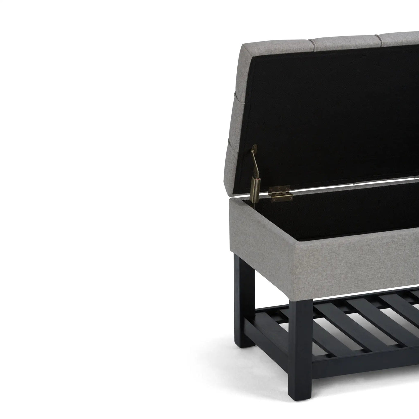 Saxon - Upholstered Transitional Storage Ottoman Bench by HouseOfZazla