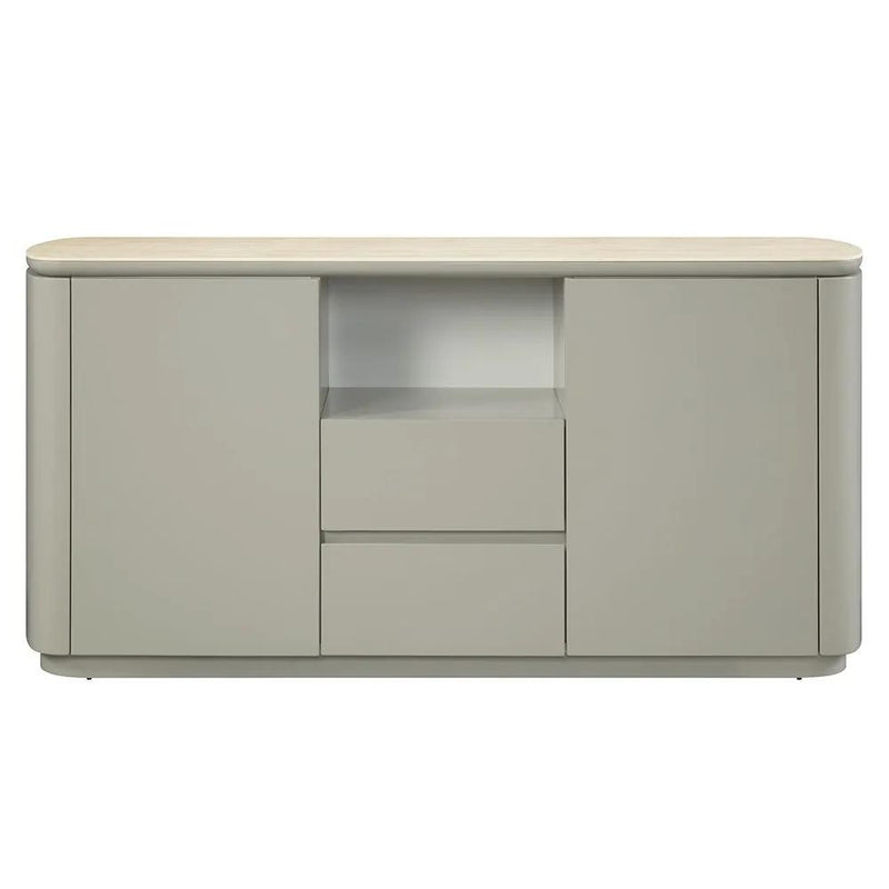 Ingram - Server - Ceramic Top & Light Gray by Unique Piece Furniture