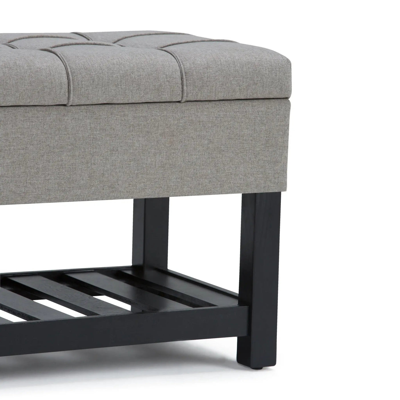 Saxon - Upholstered Transitional Storage Ottoman Bench by HouseOfZazla