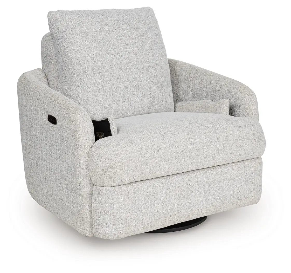 Alainmont Next-Gen Nuvella - Swivel Power Recliner by Unique Piece Furniture