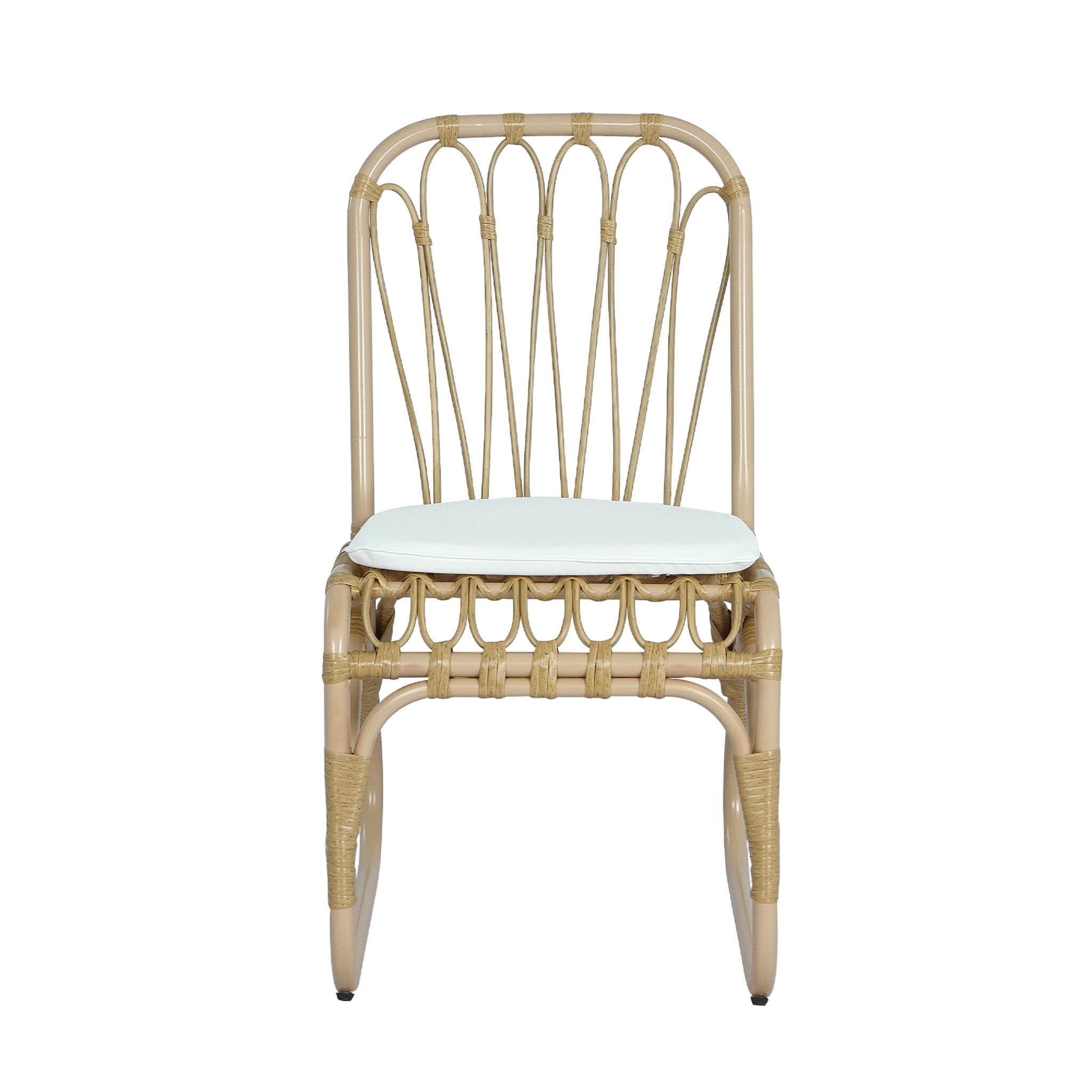 Outdoor Wicker Dining Chairs With Washable Cushions (Set of 2) by HouseOfZazla