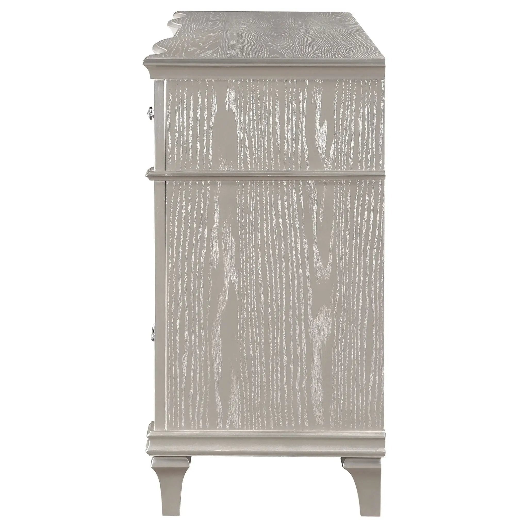 Katerina - 9 Drawer Dresser With Removable Jewelry Tray - Oak by HouseOfZazla