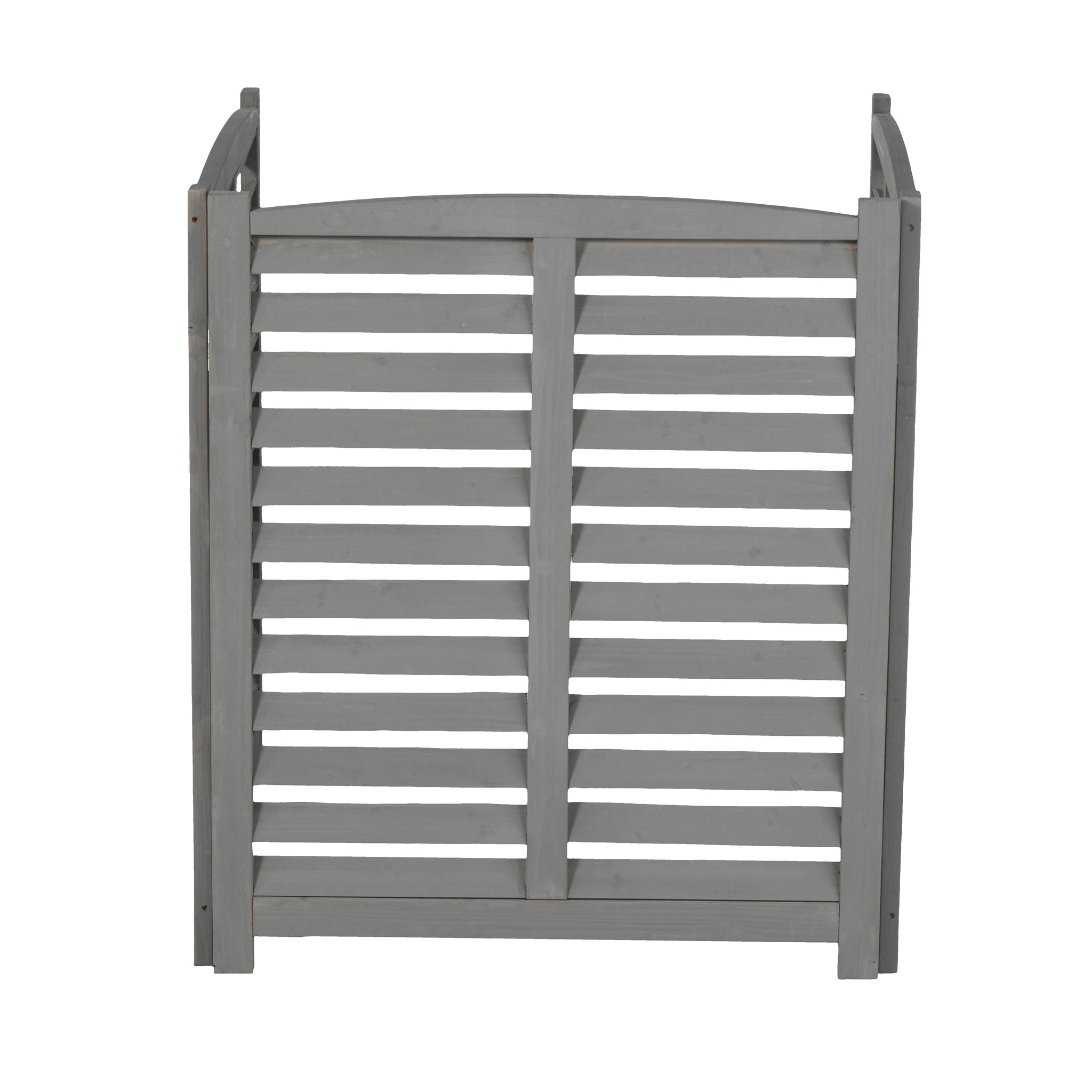 3 Panel Outdoor Wooden Air Conditioner Fence by HouseOfZazla