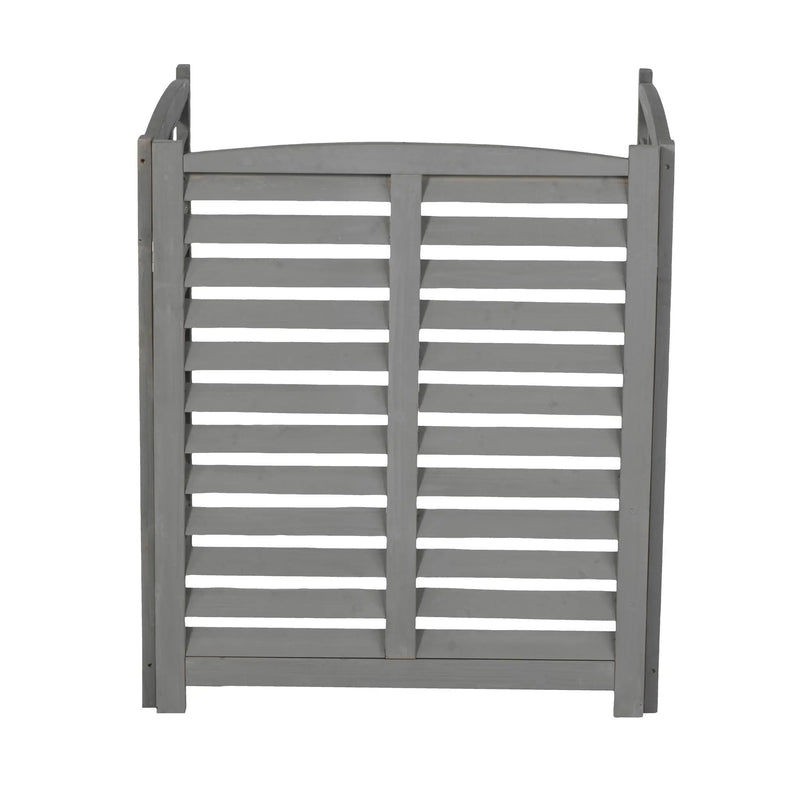 3 Panel Outdoor Wooden Air Conditioner Fence by HouseOfZazla