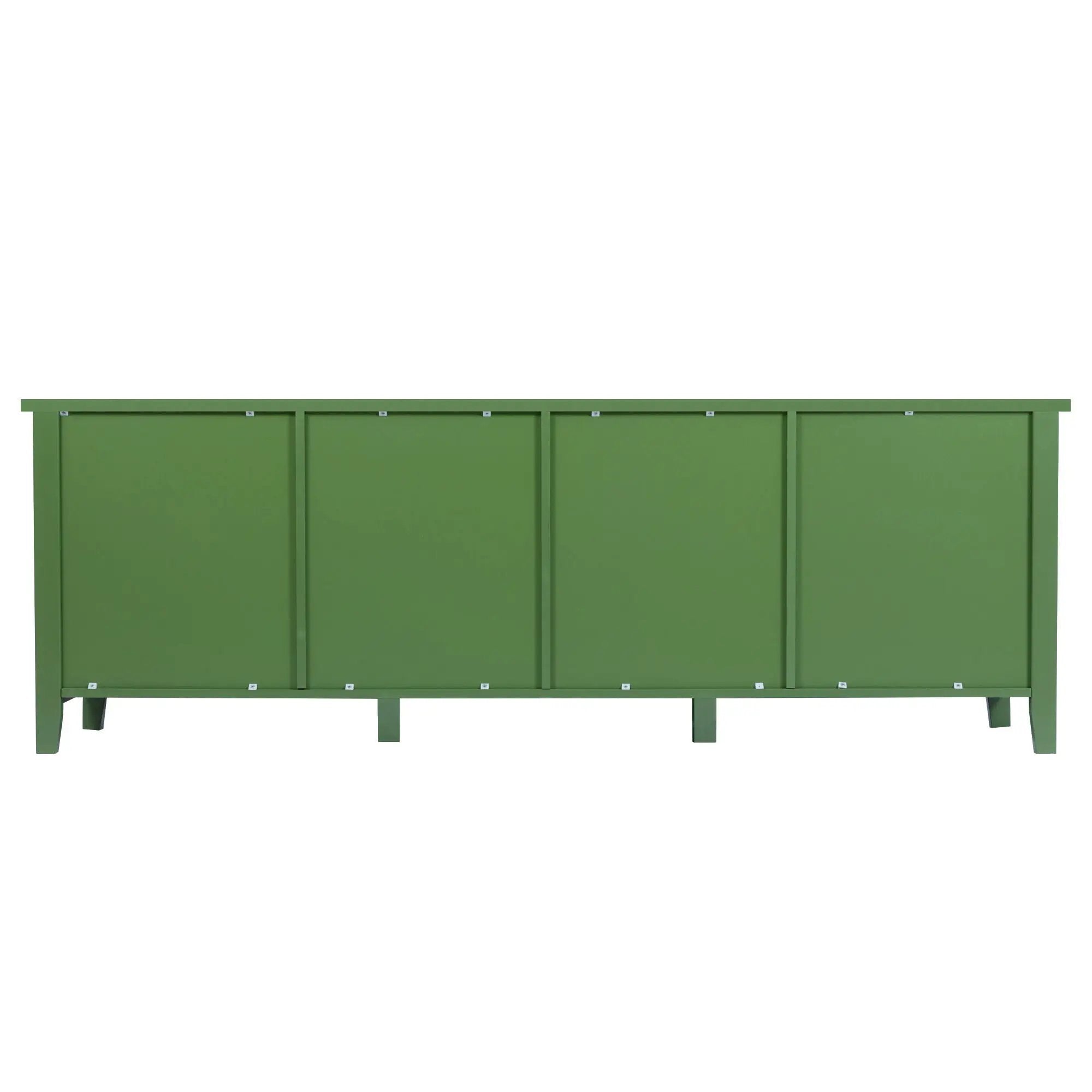 StylishTVcabinet Entertainment CenterTV Stand, TVconsoletable, Media Console, Solidwood Frame, Changhong Glass Door, Metal Handle by HouseOfZazla