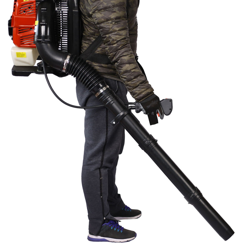 Powerful 76Cc 4 Stroke Gasoline Blower Epa Compliant Red Plastic - Red by HouseOfZazla