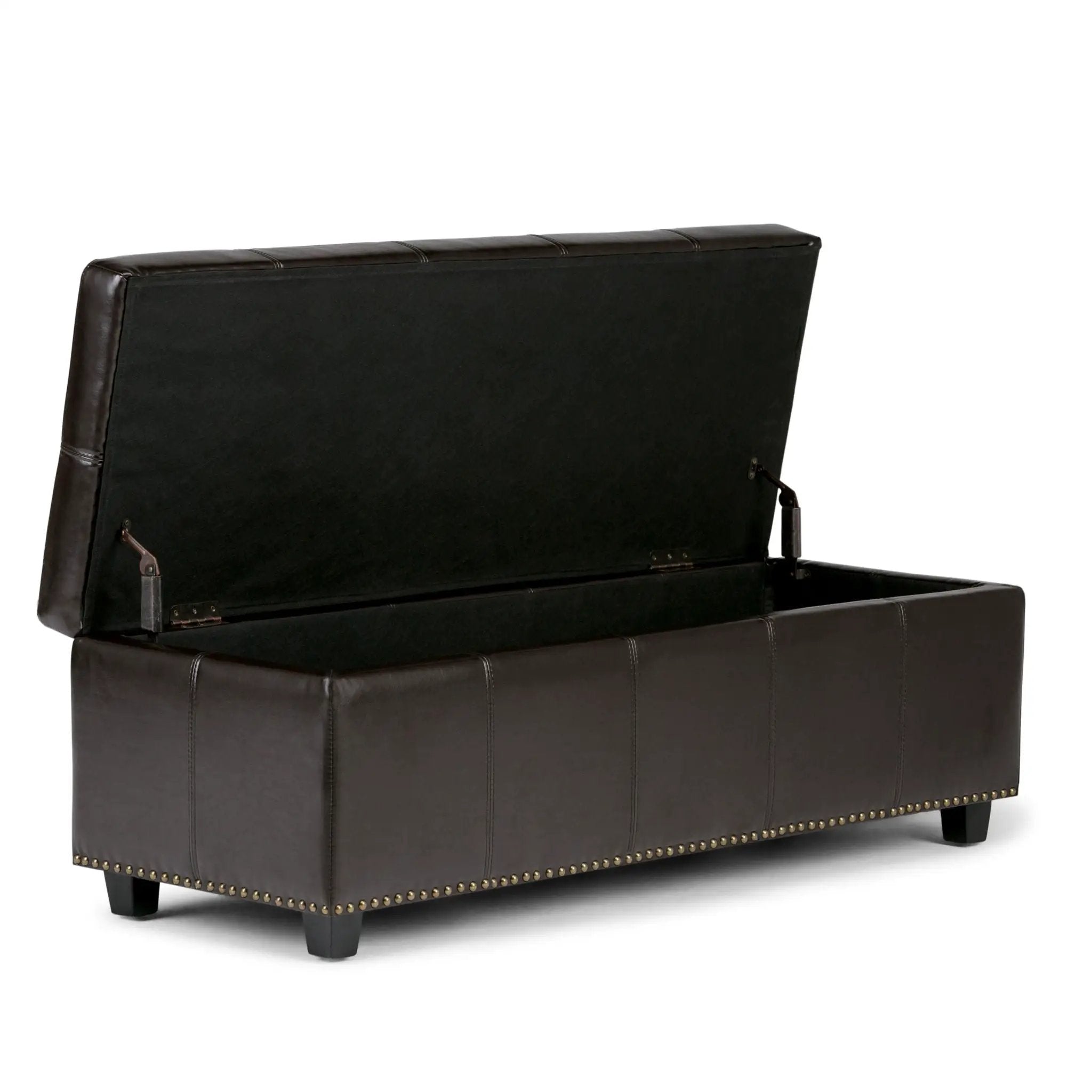Kingsley - Upholstered Large Storage Ottoman by HouseOfZazla