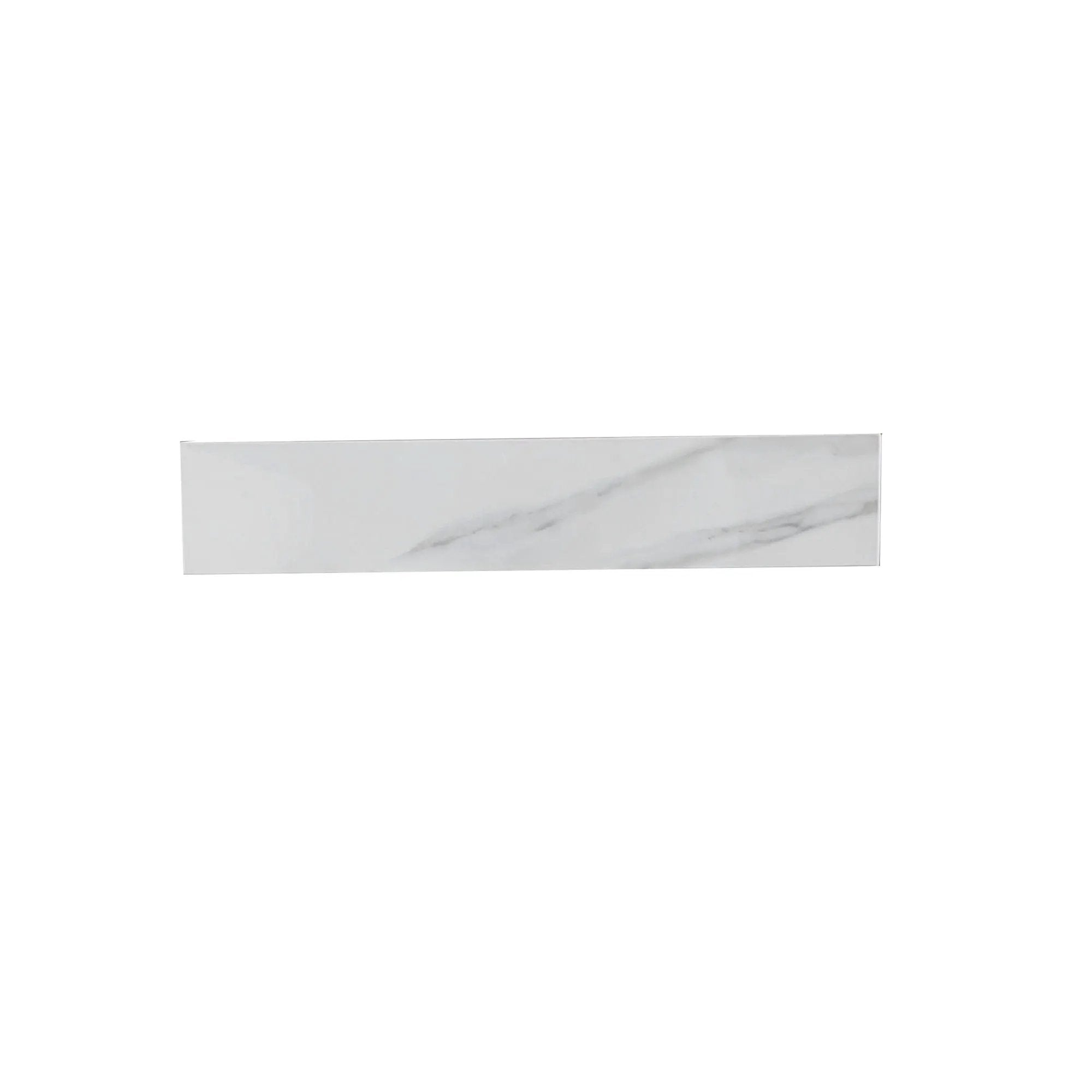 Sintered Stone Bathroom Vanity Top With 4" Backsplash And 22" Sidesplash - Carrara White by HouseOfZazla