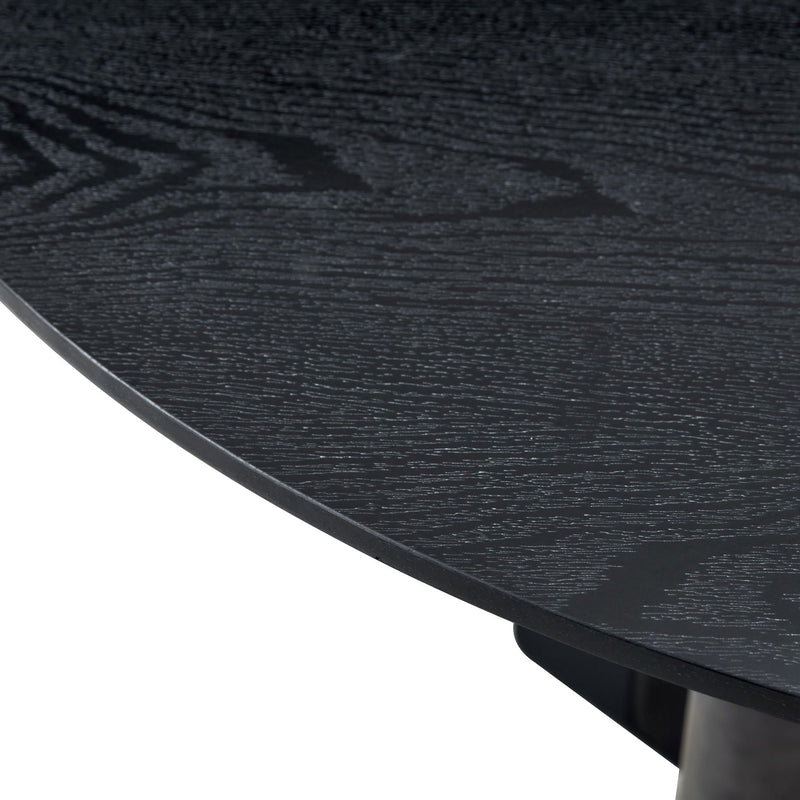 Round Dining Table With Cross Base, Modern Home Furniture