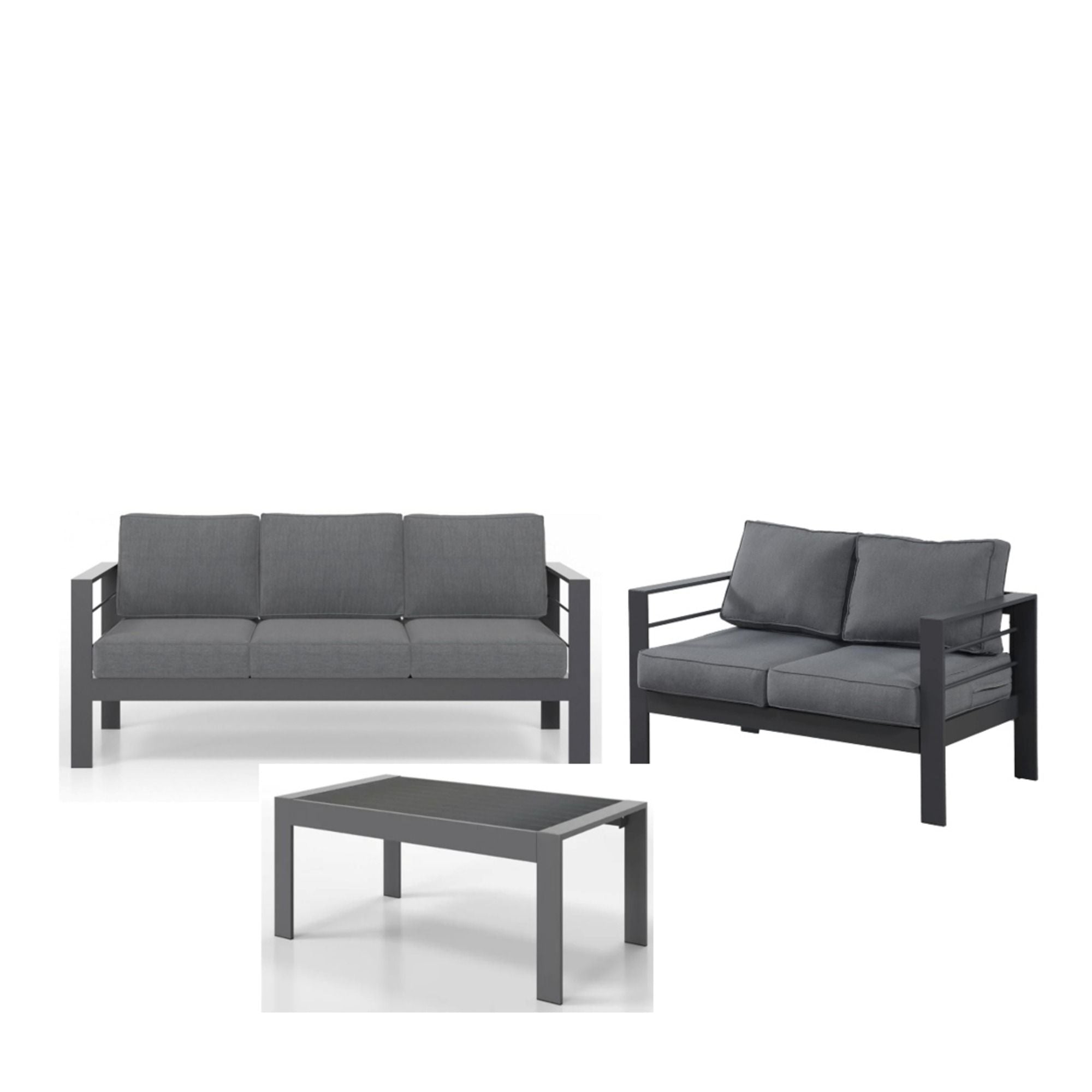 Outdoor Patio Set, All-Weather With Thick Cushions by HouseOfZazla