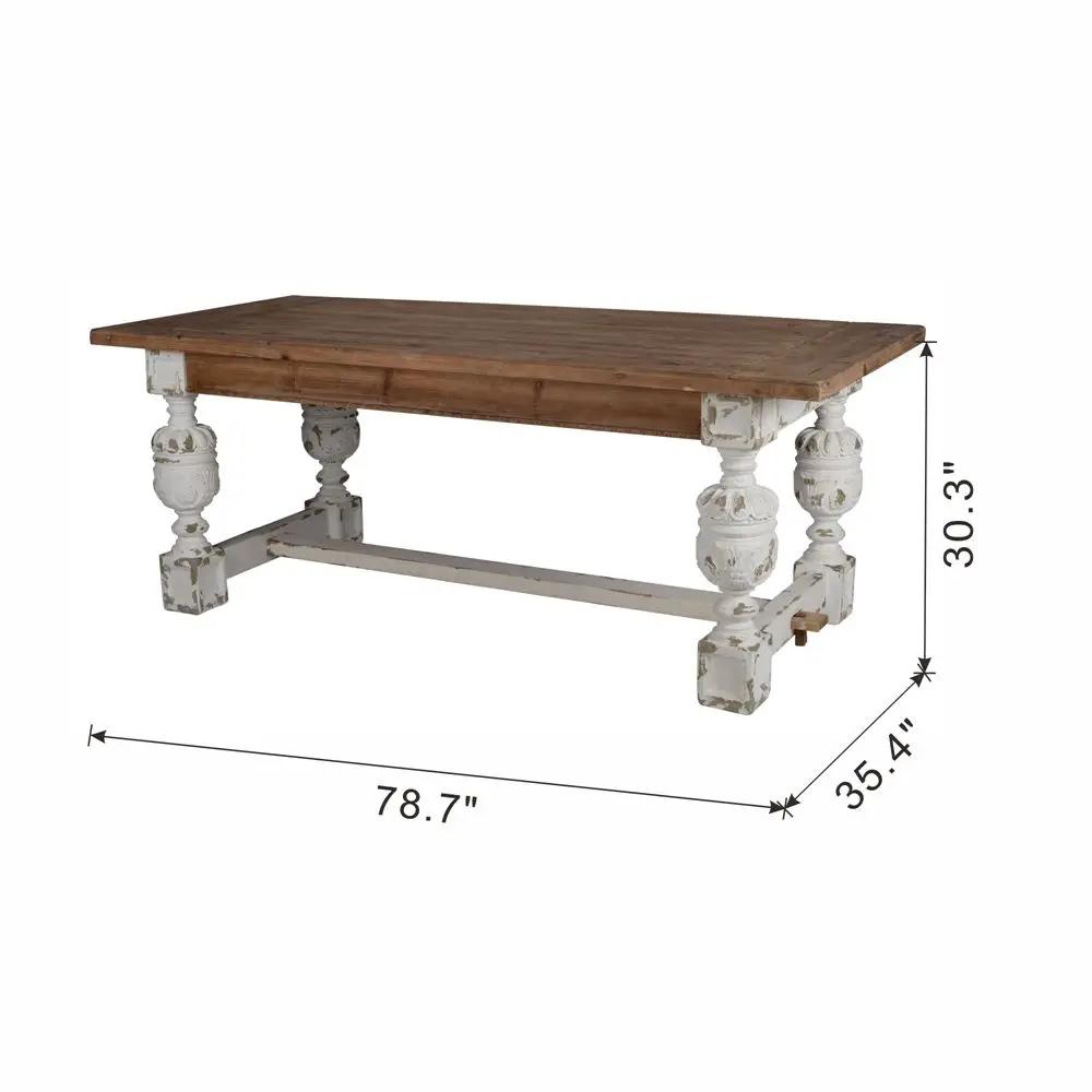 Alcott - Dining Table - Brown / Antique White by Unique Piece Furniture