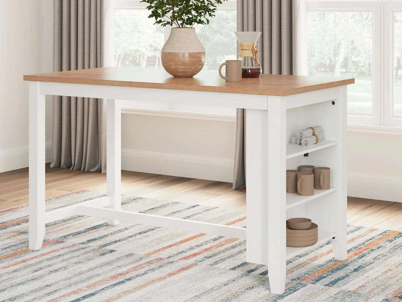 Gesthaven - Rectangular Dining Room Counter Table by Unique Piece Furniture