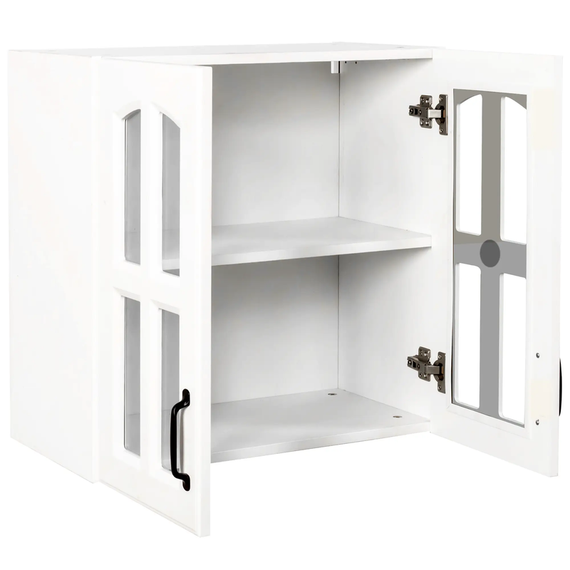 Wall Cabinet with Glass Door and Adjustable Shelves by HouseOfZazla