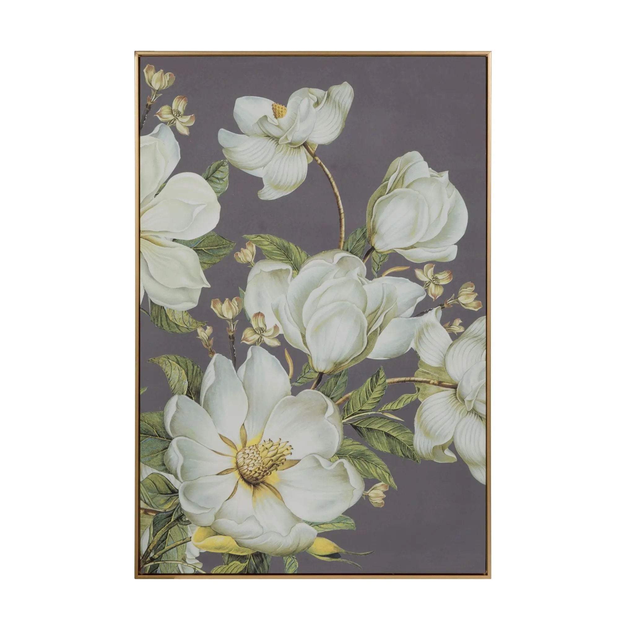 Botanical Wall Art Prints, Home Decor For Living Room Dining Room Bedroom Hallway - Gold by Unique Piece Furniture