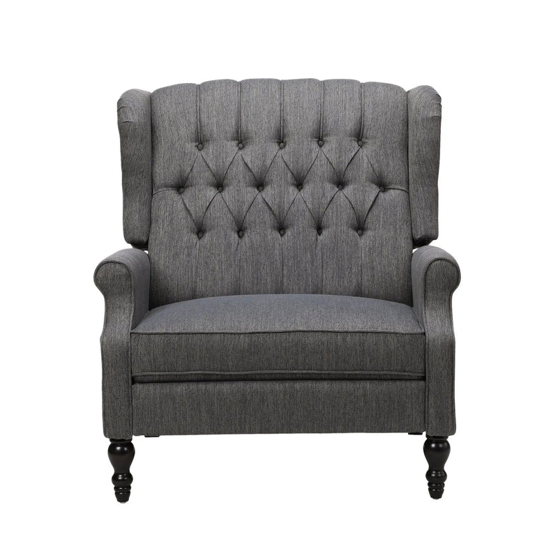 Dunham - Contemporary Fabric Tufted Oversized Pushback Recliner by Unique Piece Furniture